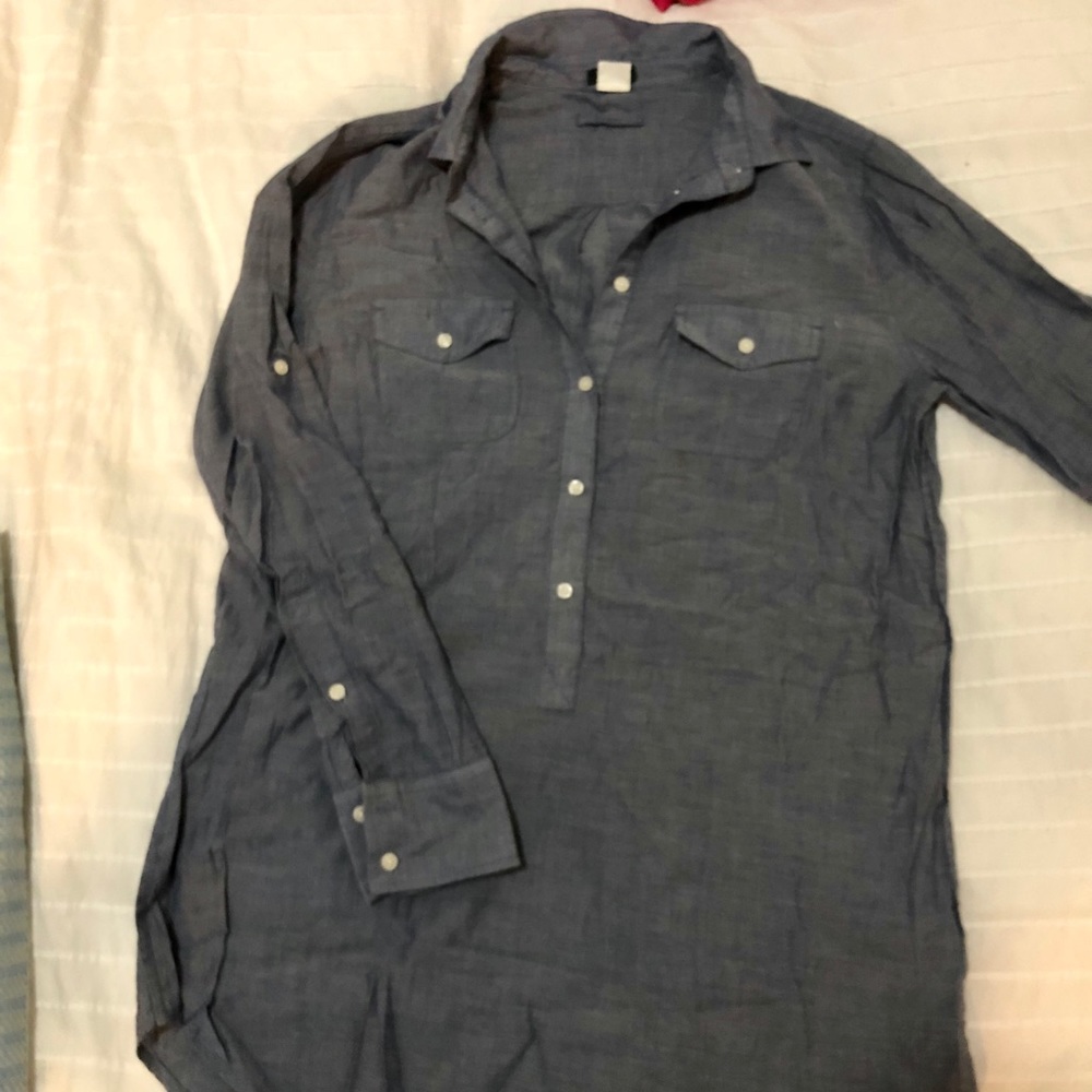 J.Crew chambray beach coverup / tunic
